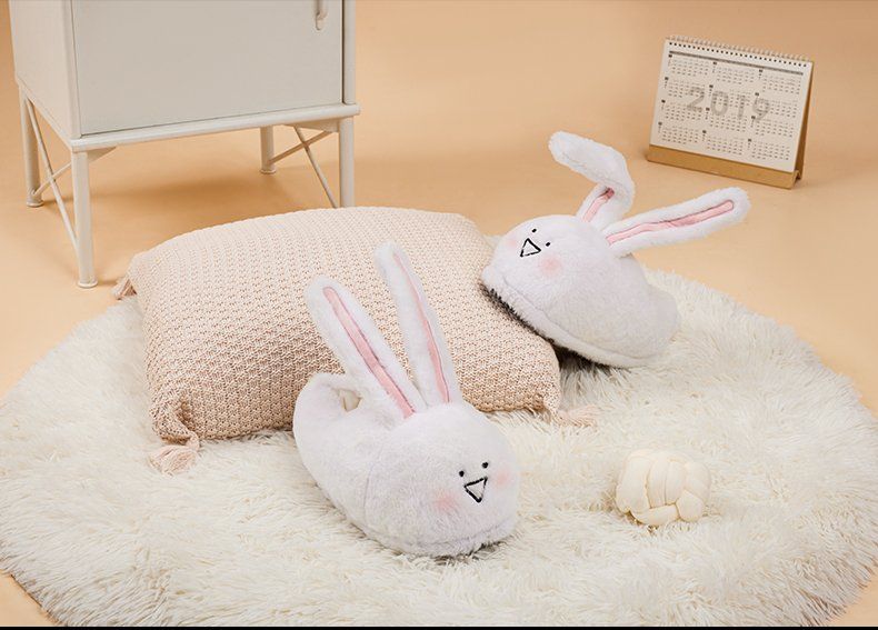 Long Ear Bunny Fluffy Slippers - Kimi MK Kawaii Store