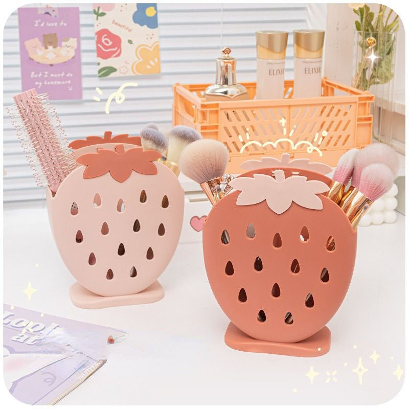 Strawberry Desktop Organizer Storage Bucket MK18667 Susan