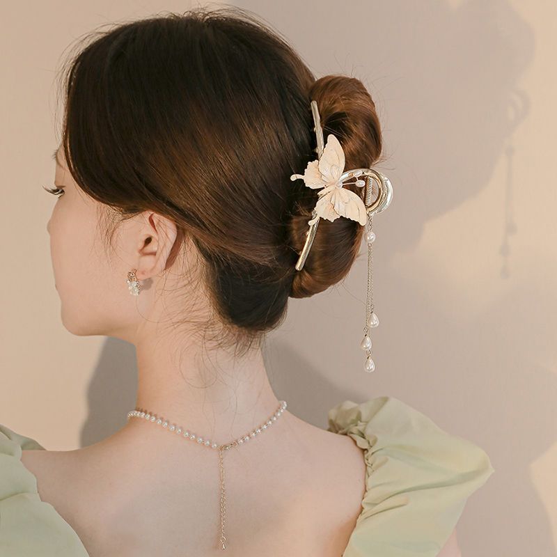 Butterfly Pearl Hair Cliphair Clip MK18669 susan