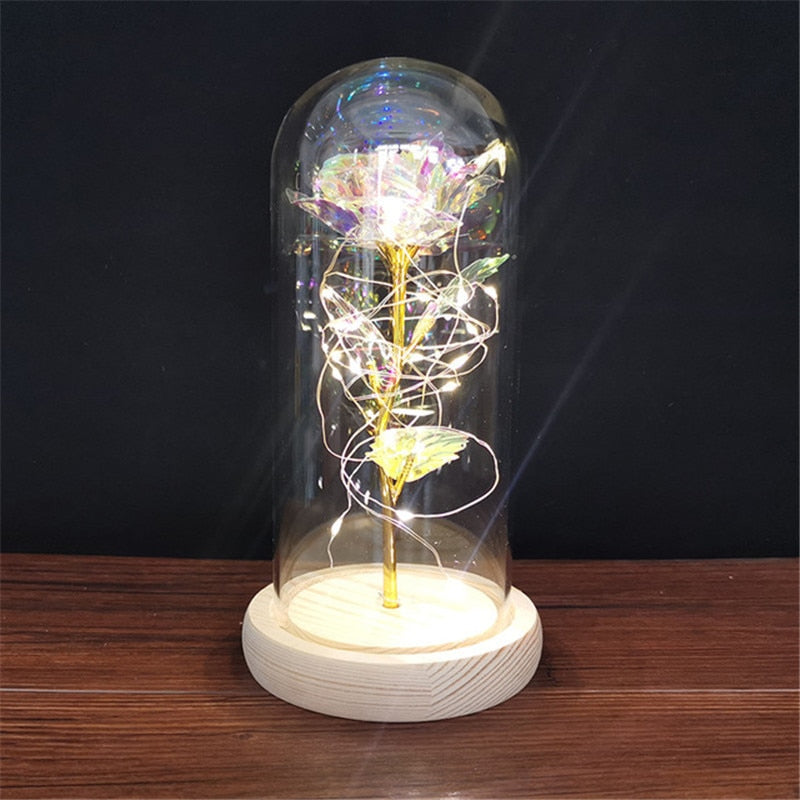 Rose LED Light In Glass MK Kawaii Store