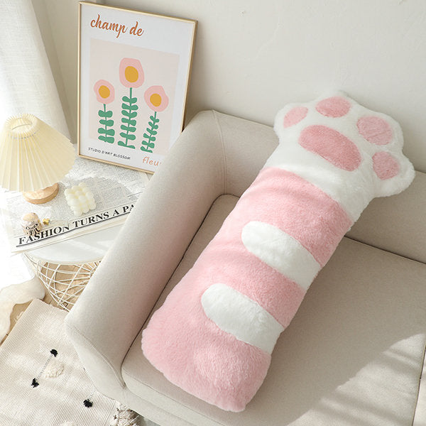 Cat Paw Long Throw Pillow MK Kawaii Store