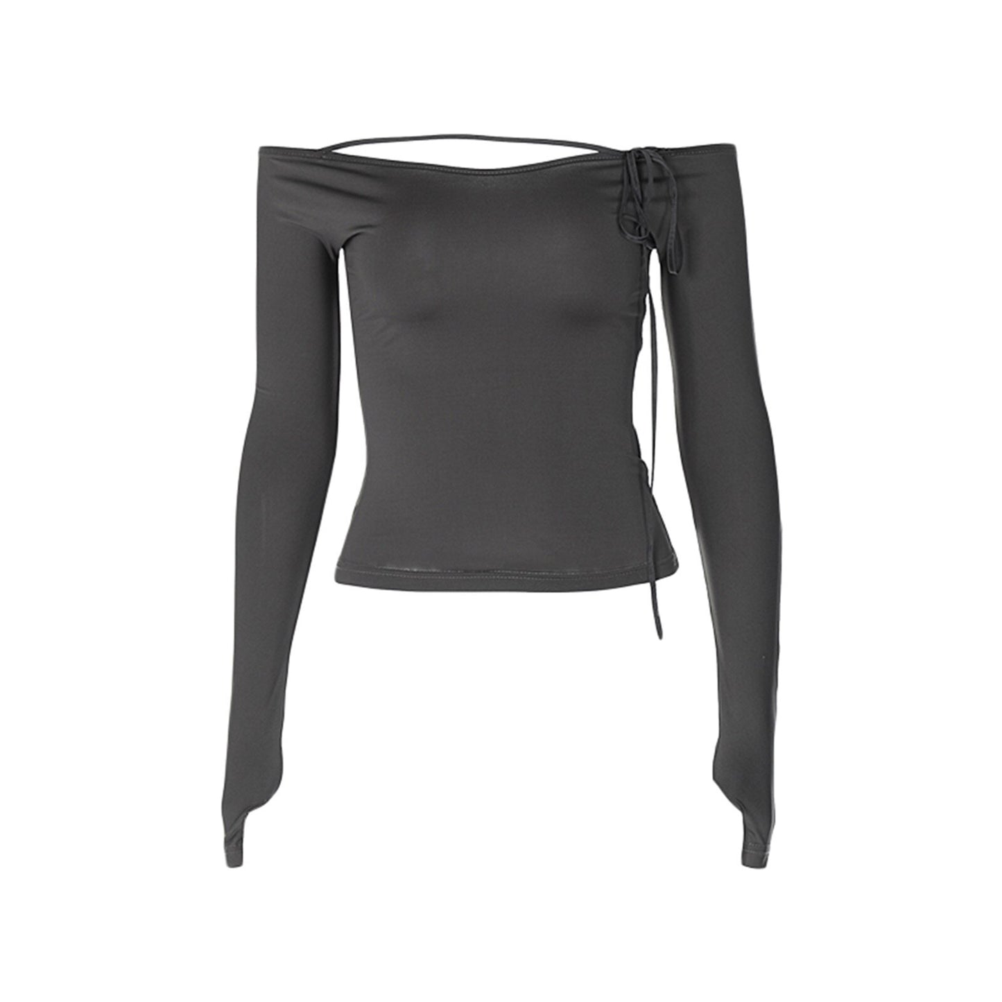 Pink Slim Long Sleeve Top Black Lace Up Cargo Pants Y2k - Heartzcore MK Kawaii Store