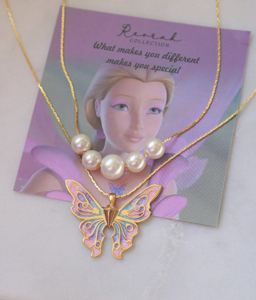 Princess Butterfly Necklace K01 MK Kawaii Store