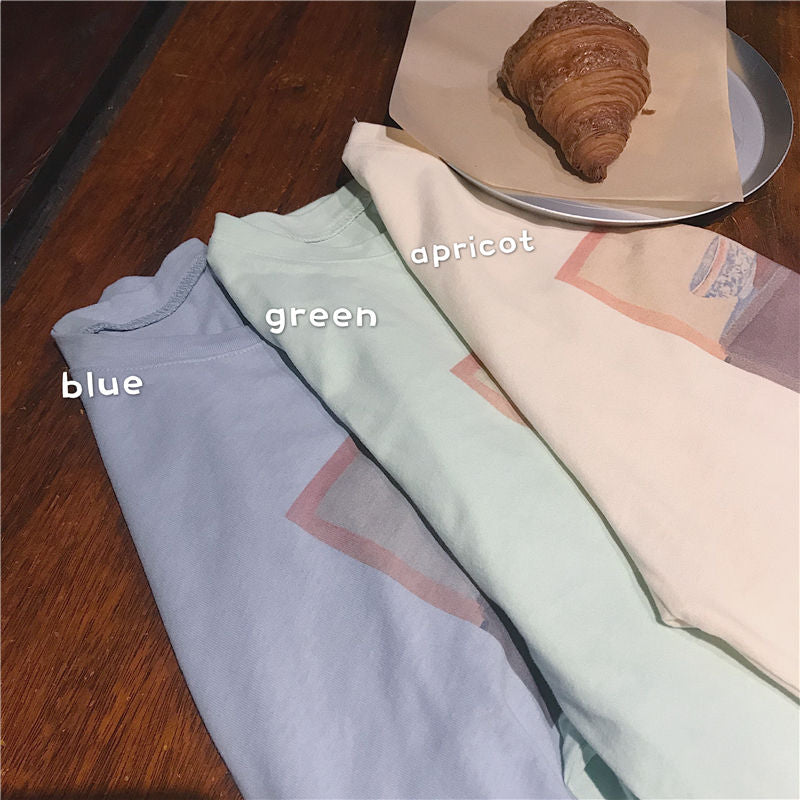 Short-Sleeve Printed T-Shirt WI67 MK Kawaii Store