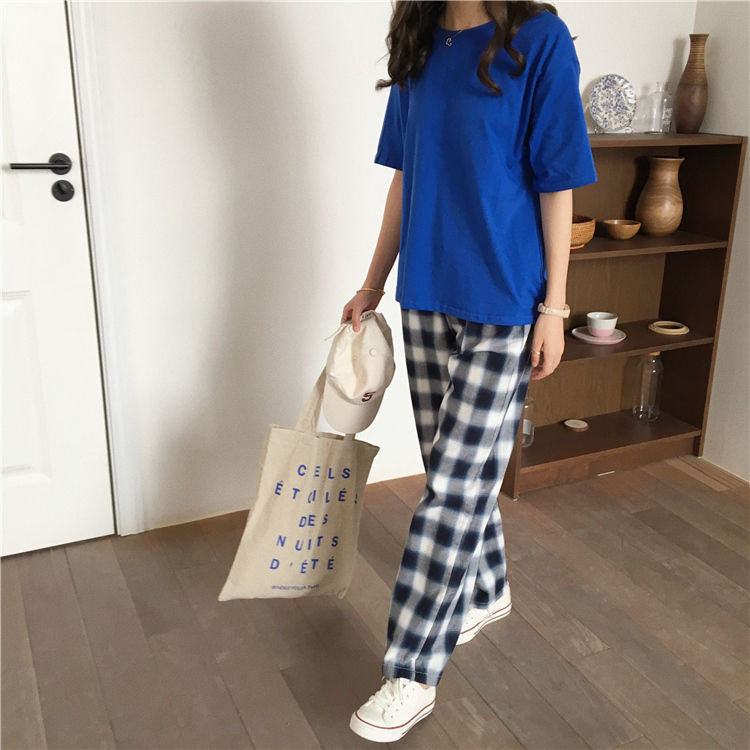 Crew-Neck Short-Sleeve T-Shirt WI107 MK Kawaii Store