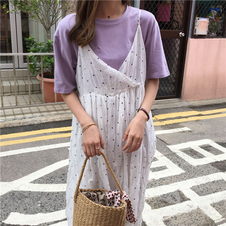 Crew-Neck Short-Sleeve T-Shirt WI107 MK Kawaii Store