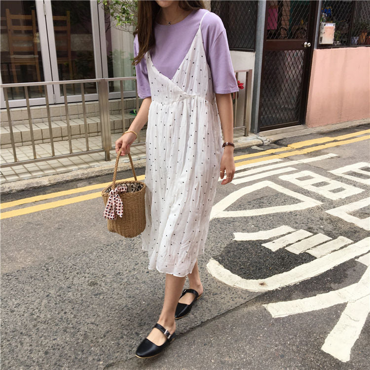 Crew-Neck Short-Sleeve T-Shirt WI107 MK Kawaii Store