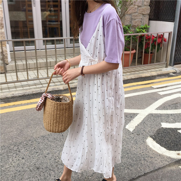 Crew-Neck Short-Sleeve T-Shirt WI107 MK Kawaii Store