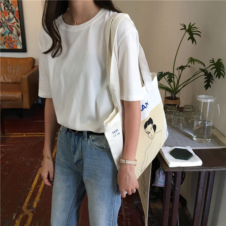 Crew-Neck Short-Sleeve T-Shirt WI107 MK Kawaii Store