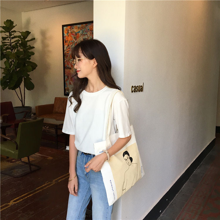 Crew-Neck Short-Sleeve T-Shirt WI107 MK Kawaii Store