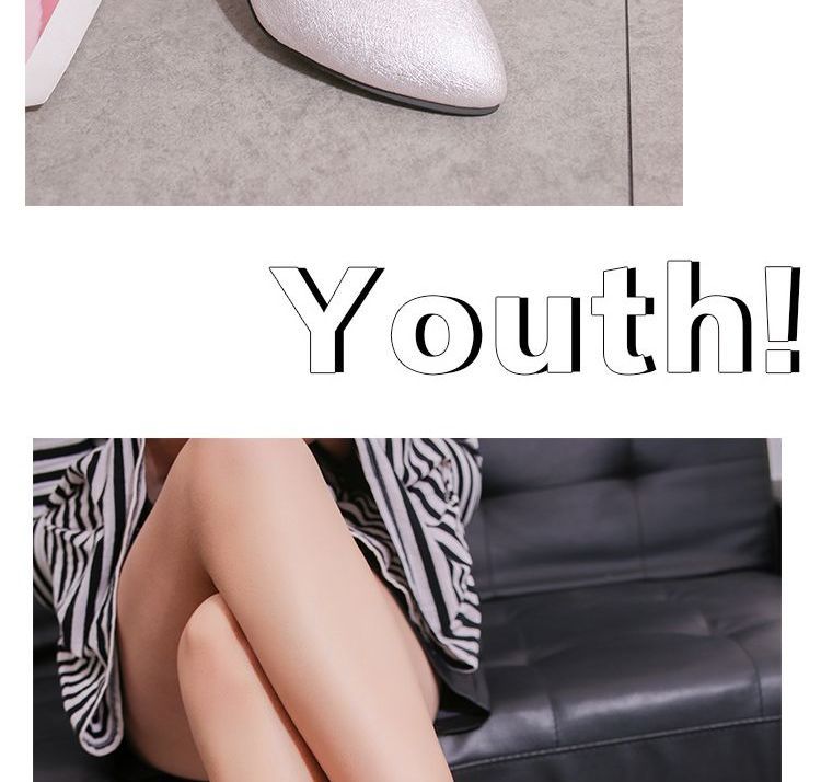 Faux Pearl Chunky Heels cc1 MK Kawaii Store