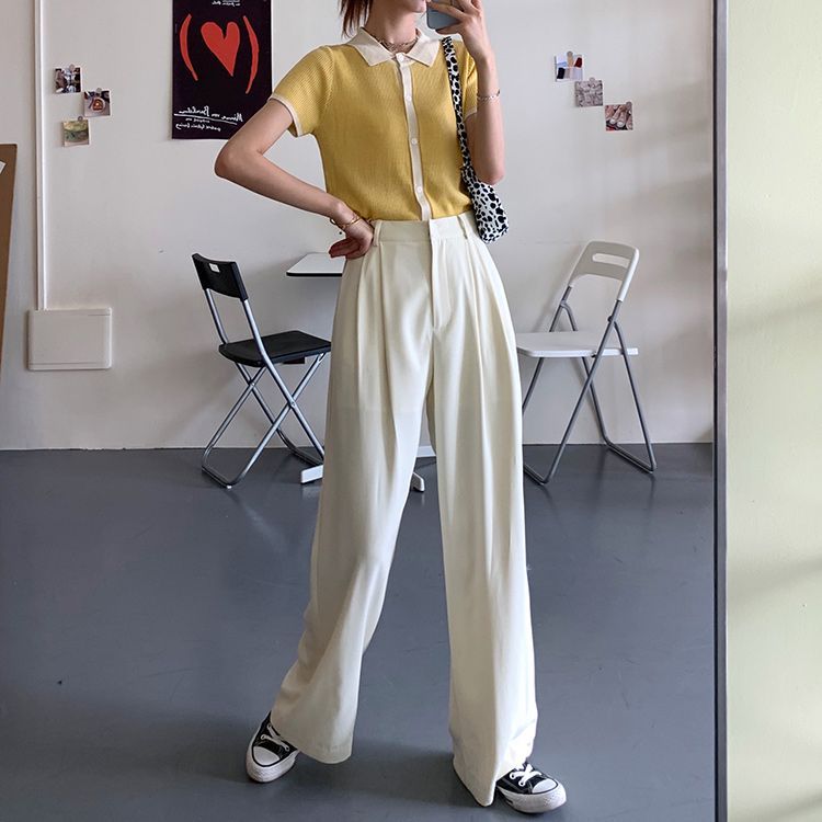 Wide-Leg Dress Pants dd8 MK Kawaii Store