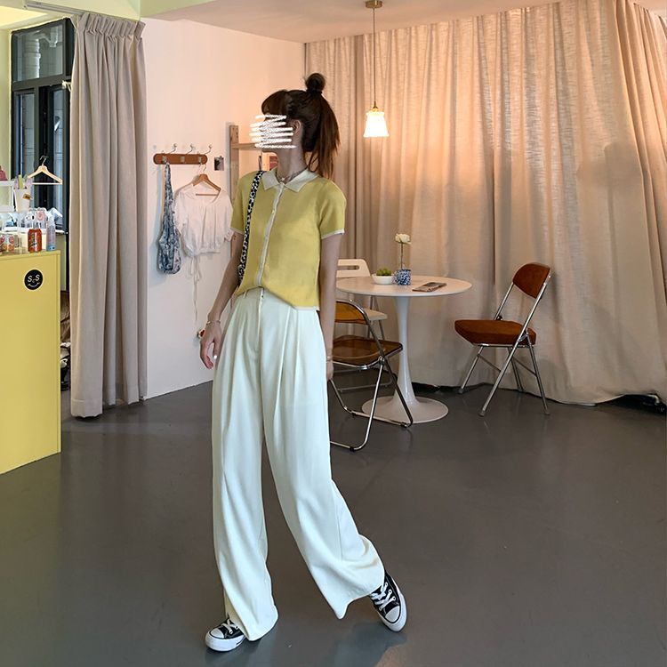 Wide-Leg Dress Pants dd8 MK Kawaii Store