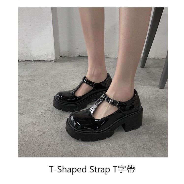 Platform-Heel Mary Janes BH1 MK Kawaii Store