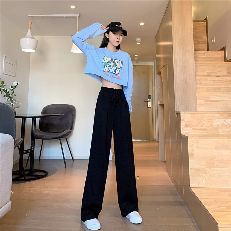 Wide-Leg Sweatpants dd35 MK Kawaii Store