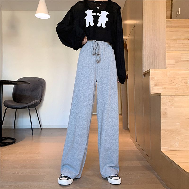 Wide-Leg Sweatpants dd35 MK Kawaii Store