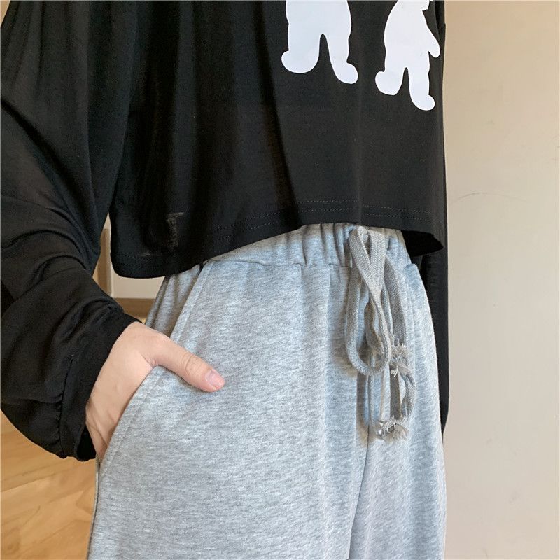 Wide-Leg Sweatpants dd35 MK Kawaii Store