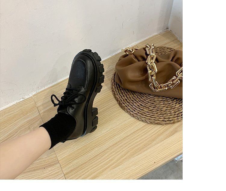 Plain Platform Chunky Heel Oxfords BH7 MK Kawaii Store