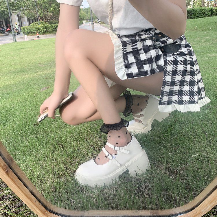 Platform Block Heel Mary Jane Shoes BH3 MK Kawaii Store