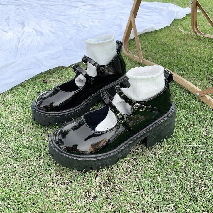 Platform Block Heel Mary Jane Shoes BH3 MK Kawaii Store