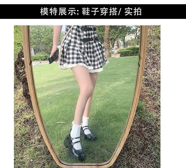 Platform Block Heel Mary Jane Shoes BH3 MK Kawaii Store