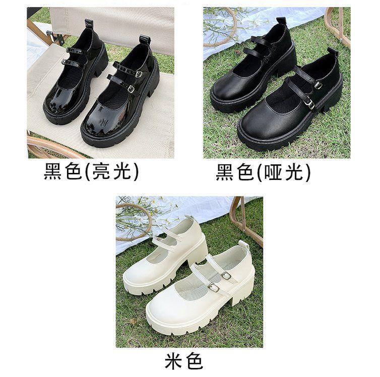 Platform Block Heel Mary Jane Shoes BH3 MK Kawaii Store