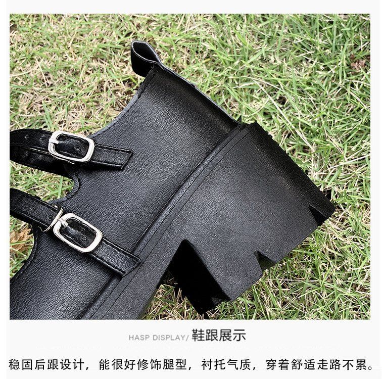 Platform Block Heel Mary Jane Shoes BH3 MK Kawaii Store