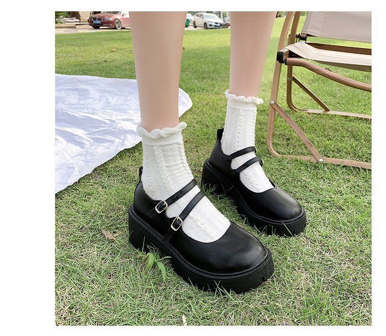 Platform Block Heel Mary Jane Shoes BH3 MK Kawaii Store