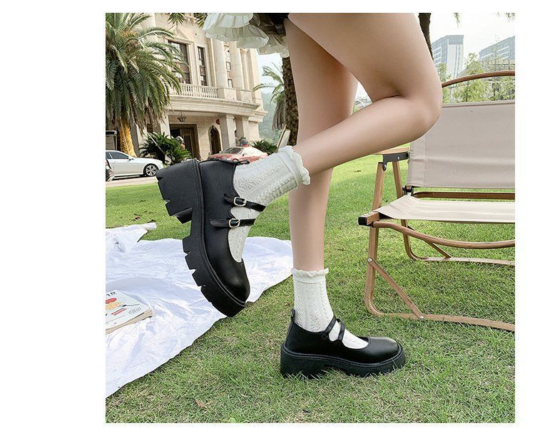 Platform Block Heel Mary Jane Shoes BH3 MK Kawaii Store