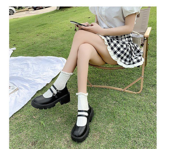 Platform Block Heel Mary Jane Shoes BH3 MK Kawaii Store