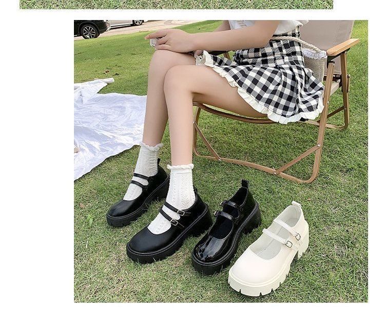 Platform Block Heel Mary Jane Shoes BH3 MK Kawaii Store