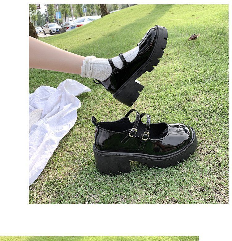 Platform Block Heel Mary Jane Shoes BH3 MK Kawaii Store