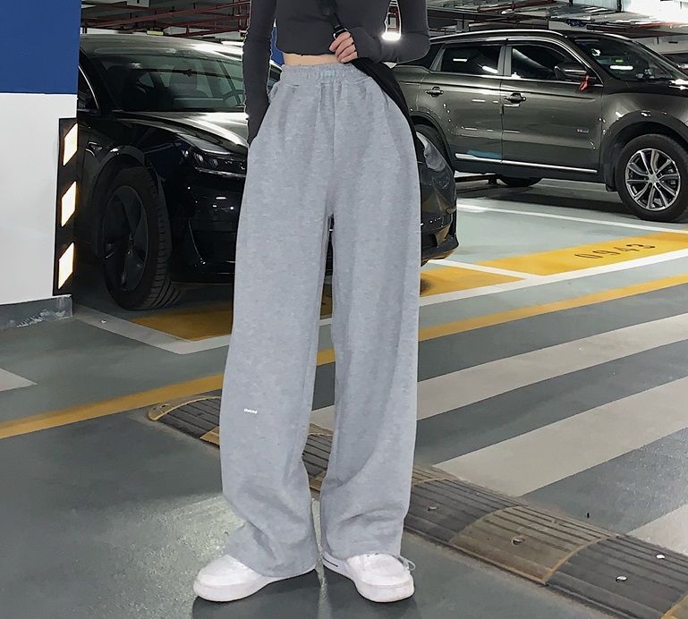 Plain Wide Leg Sweatpants dd11 MK Kawaii Store