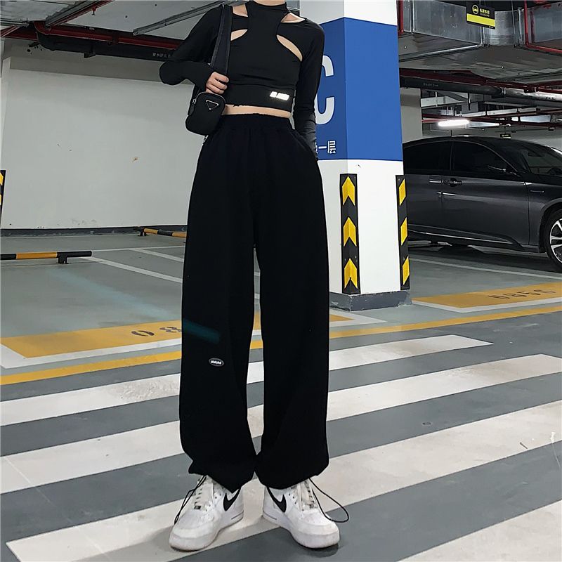 Plain Wide Leg Sweatpants dd11 MK Kawaii Store