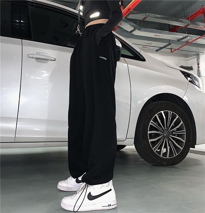 Plain Wide Leg Sweatpants dd11 MK Kawaii Store