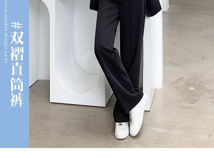 High-Waist Wide-Leg Trousers dd30 MK Kawaii Store