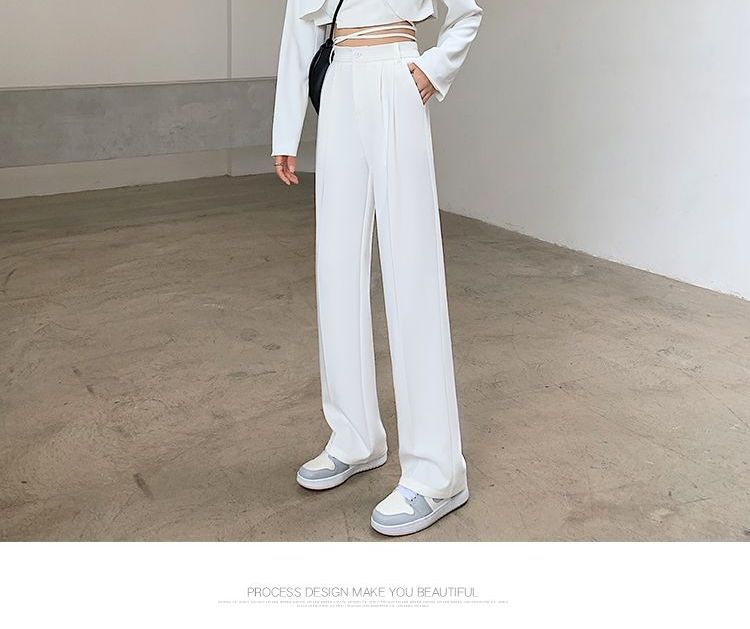 High-Waist Wide-Leg Trousers dd30 MK Kawaii Store