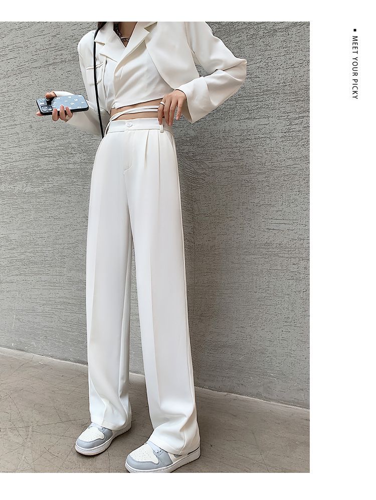 High-Waist Wide-Leg Trousers dd30 MK Kawaii Store