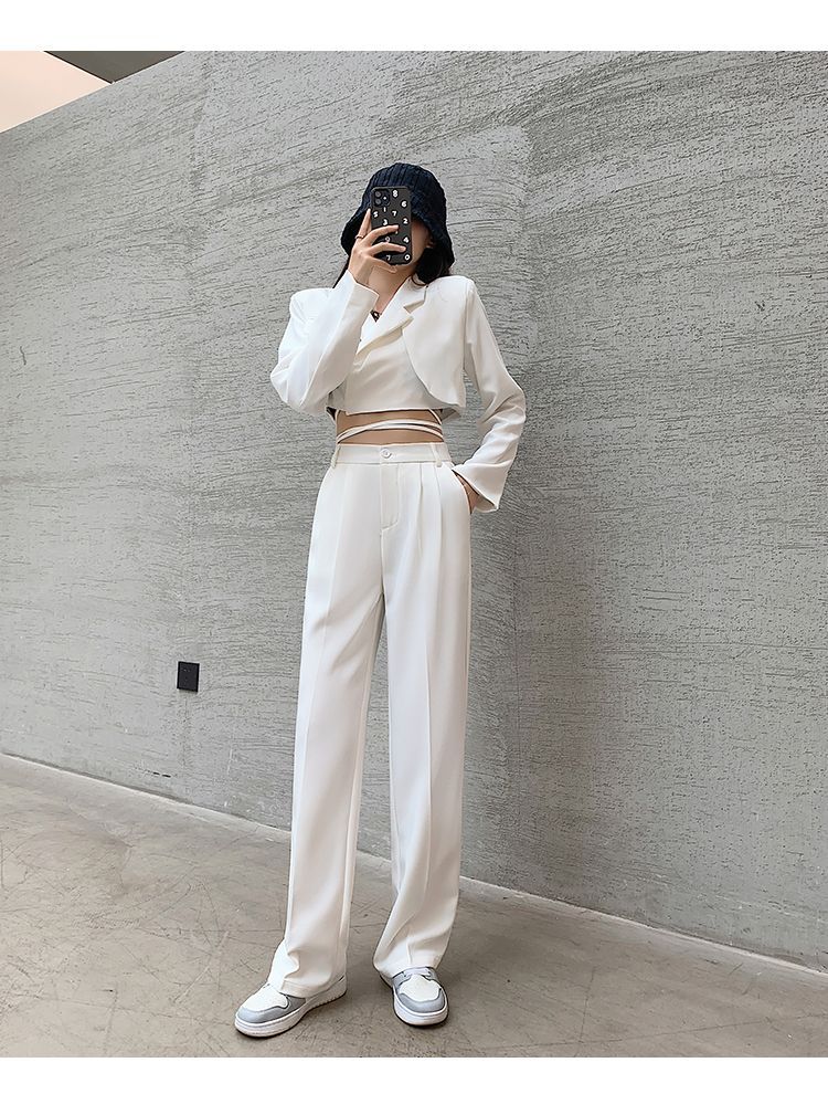 High-Waist Wide-Leg Trousers dd30 MK Kawaii Store