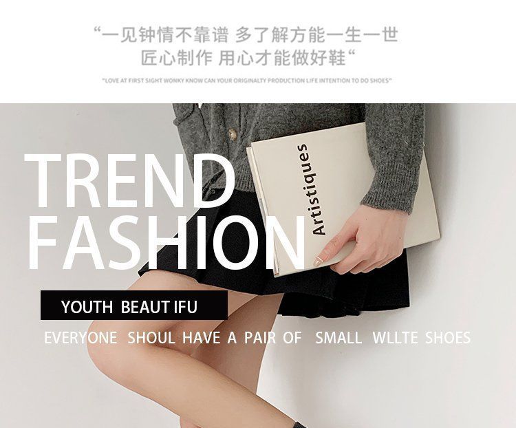 Platform Block Heel Lace Up Shoes BH26 MK Kawaii Store