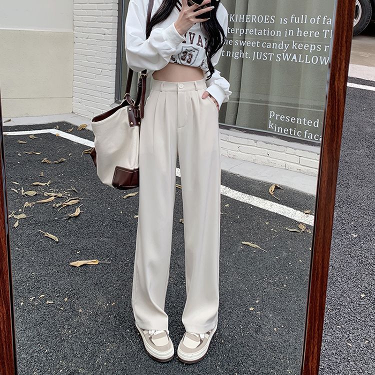 High Waist Wide Leg Dress Pants dd5 MK Kawaii Store