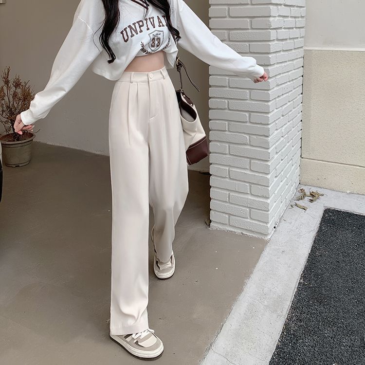 High Waist Wide Leg Dress Pants dd5 MK Kawaii Store
