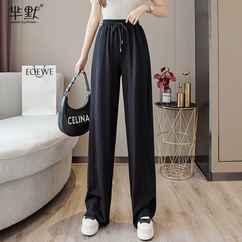 Drawstring Wide Leg Sweatpants dd13 MK Kawaii Store