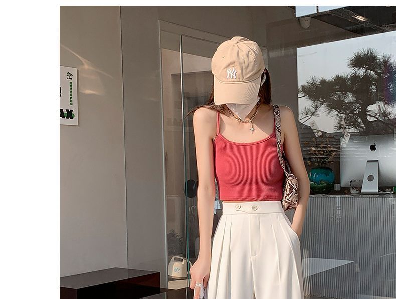 High Waist Wide Leg Dress Pants (Various Designs) dd25 MK Kawaii Store