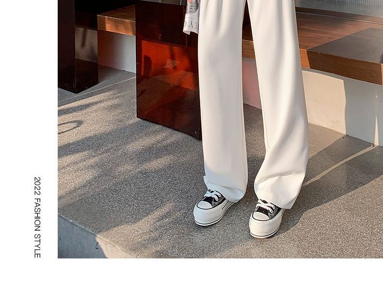 High Waist Wide Leg Dress Pants (Various Designs) dd25 MK Kawaii Store