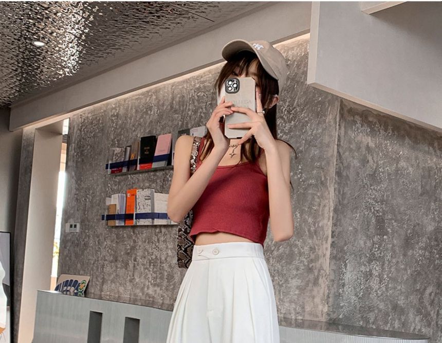 High Waist Wide Leg Dress Pants (Various Designs) dd25 MK Kawaii Store