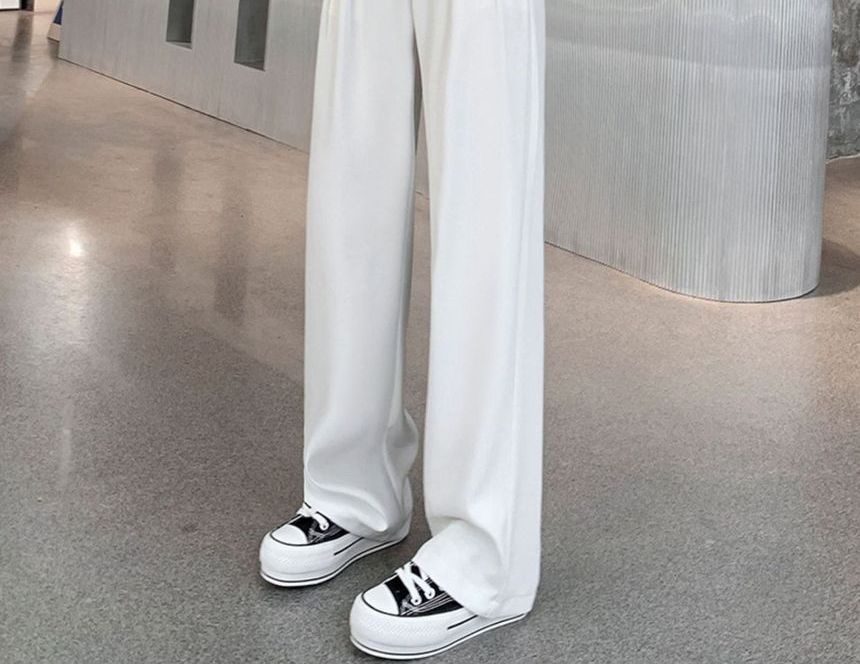 High Waist Wide Leg Dress Pants (Various Designs) dd25 MK Kawaii Store