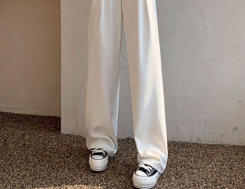 High Waist Wide Leg Dress Pants (Various Designs) dd25 MK Kawaii Store