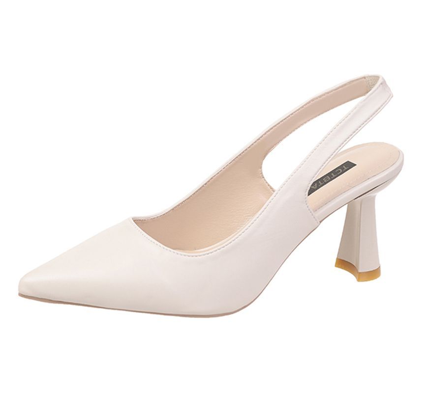 High-Heel Slingback Sandals cc32 MK Kawaii Store