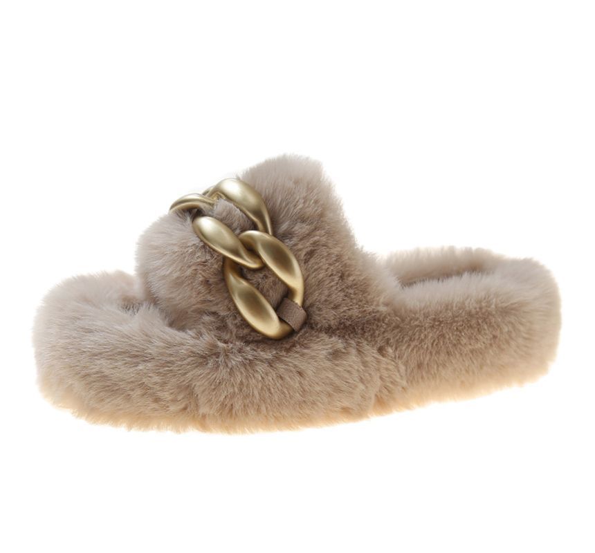 Fluffy Platform Slippers cc26 MK Kawaii Store